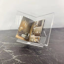 GobekUsa Acrylic Geometric Bookshelf Magazine Rack Desktop Organizer Home Decor Storage