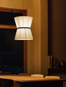 GobekUsa Cocoon Cloth Chandelier: Japanese Pendant Lamp for Home Kitchen Decor