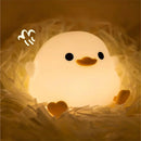 GobekUsa Duck Silicone Night Light with Timer, Rechargeable USB, Dimming Touch Lamp