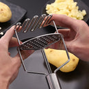 GobekUsa Double-layer Stainless Steel Potato Masher & Food Crusher for Kitchen Vegetable Fruit