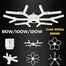 GobekUsa Deformable LED Garage Lights 80W/100W/120W Ceiling Industrial E27 Bulb