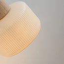 GobekUsa LED Wall Lights Wood White Ceramic Rotate, Living Room Bedside Lamp
