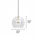 GobekUsa Gold Glass Ball Pendant Light for Dining Room & Bedroom Decor