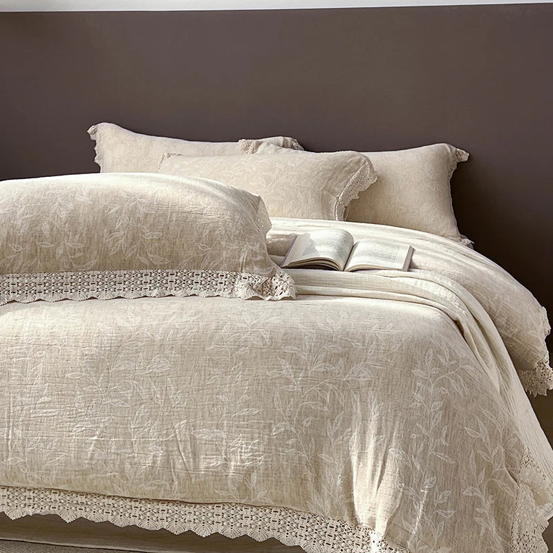 GobekUsa Lace Princess Jacquard Bedding Set - 4Pcs, photo 8 of 8