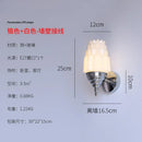 GobekUsa Cream Glass LED Wall Lamp Iron Art Chrome/Gold Living Room Bedroom Background