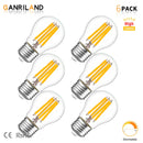 GobekUsa LED Filament Globe Bulbs G45 E27 6.5W High Lumens Ultra Bright Glass Bulbs