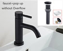 GobekUsa Brushed Gold Basin Faucet: Solid Brass, Cold Hot Water Mixer, Single Handle