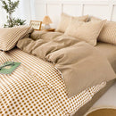 GobekUsa Lattice Plant Geometric Pattern Bedding Set with Sheet Pillows