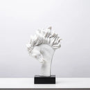GobekUsa Horse Head Statue Resin Figurine Home Decor Sculpture