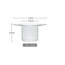 GobekUsa Cute Straw Hat Glass Bowl for Desserts and Fruits