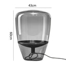 GobekUsa Glass Table Lamps Indoor Bedside Lamp for Living Room LED Lighting