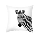 GobekUsa Black Geometry Letters Print Cushion Cover for Home Decor & Office