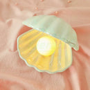 GobekUsa Ceramic Shell LED Night Light for Bedroom and Living Room