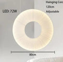GobekUsa Donut LED Pendant Light - Modern Minimalist Round Lamp for Bedroom Decor