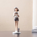 GobekUsa Kawaii Girl Figurine Sculpture for Room Decor and Desk Accessories