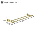 GobekUsa Gold Hardware Set: Towel Bar, Toilet Paper Holder, Robe Hook, Cup Hanger