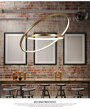 GobekUsa Circle Rings LED Pendant Lamp, Modern Fashion Light for Living Room & Dining Room