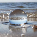 GobekUsa Glass Crystal Ball 4cm Mirrored Photography Prop Fengshui Home Decor