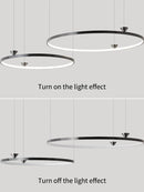 GobekUsa Italian Style Annular Pendant Lamp for Living Room, Dining Room, Bedroom