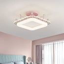 GobekUsa Kids' Room Ceiling Light in Gold Pink Blue for Bedroom and Living Room