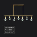 GobekUsa Diamond Crystal Pendant Light for Living Dining Room Décor