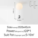 GobekUsa Kids Cartoon Panda Polar Bear Ceiling Light Chandelier for Boys and Girls' Bedroom