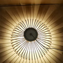 GobekUsa Black Wood Cage Chandelier Foscarini Hanging Bamboo Living Room Lamp