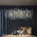 GobekUsa Branch Crystal Chandelier: Luxury LED Ceiling Light for Living Room & Dining Room