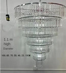 GobekUsa Crystal Ice Bar Chandelier: Luxury Hotel Restaurant Living Room Lighting