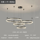GobekUsa LED Ring Pendant Chandelier for Living Room Bedroom and Dining Room