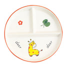 GobekUsa Kids Cartoon Grid Plate - Fun & Functional Divider Dish for Breakfast & Snacks