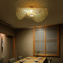 GobekUsa Bamboo Pendant Chandelier for Dining Room | Japanese Style Ceiling Lamp
