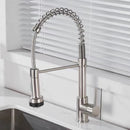 GobekUsa Black & Gold Kitchen Faucet: Luxury Brass Pull Out Sink Mixer
