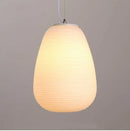 GobekUsa Glass Whorls Cocoon Pendant Light: Milky White Kitchen Dining Hanging Lamp
