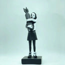 GobekUsa Bomb Hugger Girl Resin Statue Sculpture for Home Decor and Desk Ornament