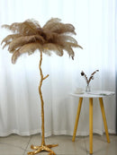 GobekUsa Elegant Ostrich Feather Floor Lamp for Home Decor & Lighting