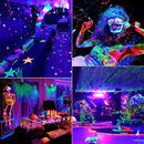 GobekUsa 144 LED UV Glow Black Light Bar: Party Disco DJ Halloween Decor