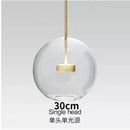 GobekUsa Glass Chandelier: Nordic-Italian LED Pendant Light for Living & Dining Room