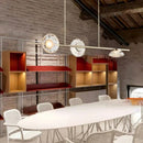 GobekUsa Glass LED Chandeliers Gold Metal 3000K: Restaurant Parlor Kitchen Dining Lighting