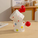 GobekUsa Heart Design Ceramic Coffee Tea Cup Set
