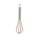 GobekUsa 8-Inch Stainless Steel Silicone Whisk Mixer for Baking & Cooking