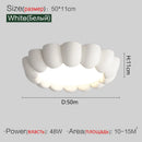 GobekUsa Cream Wind Bedroom Ceiling Lights - Full Spectrum Internet Celebrity Design