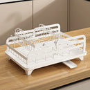 GobekUsa Kitchen Bowl Rack & Utensil Holder with Drainboard and Knife Slots