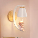 GobekUsa Angel Girl Bedroom Wall Sconces LED Light Fixtures