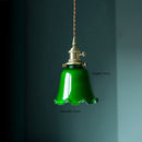 GobekUsa Green Glass LED Pendant Light for Home, Restaurant, Bar, and Loft Style Decor.