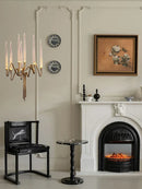 GobekUsa Crystal Candle Wall Sconce: Luxury Retro Light Fixture for Living Room Decor