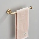 GobekUsa Brushed Gold Bathroom Hardware Set: Towel Bar, Paper Holder, Robe Hook