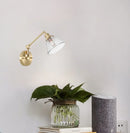 GobekUsa Clear Glass LED Wall Sconce Switch Light - Nordic Minimalism Design