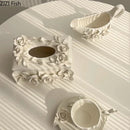 GobekUsa Camellia Flower Ceramic Tissue Box - Modern Home Decor