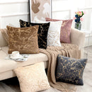 GobekUsa Golden Fur Cushion Cover White 43x43 - Luxury Home Decor Pillow Case